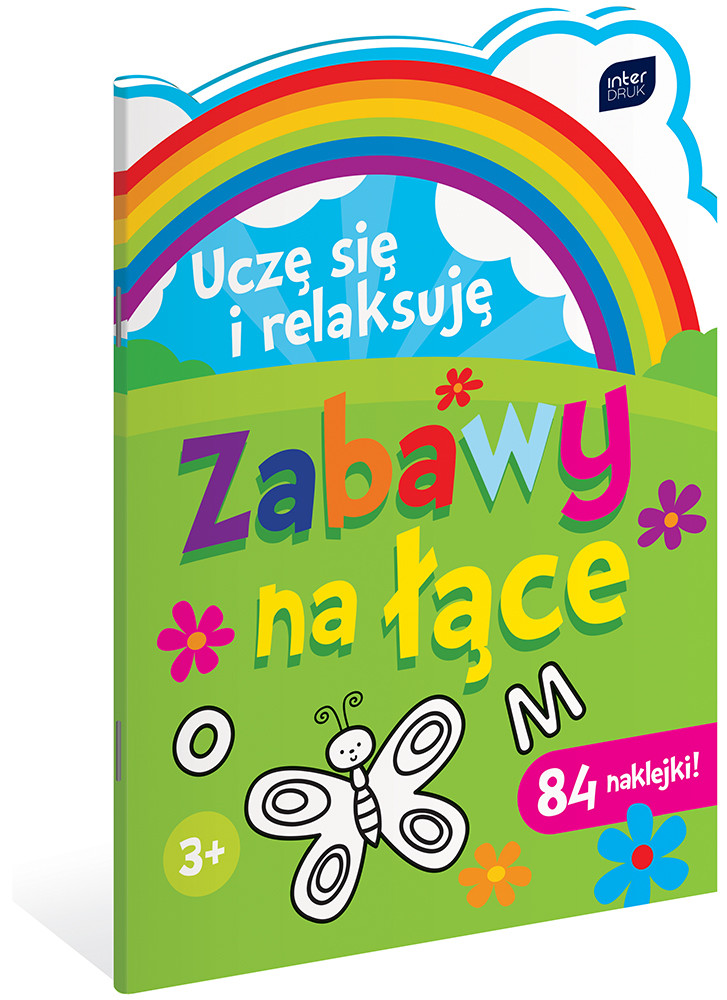 Kolorowanka A4 z naklejkami Uczę się i relaksuję Zabawy nad wodą/ na łące? w domu/ w lesie mix 4 wzory (6941) Interdruk